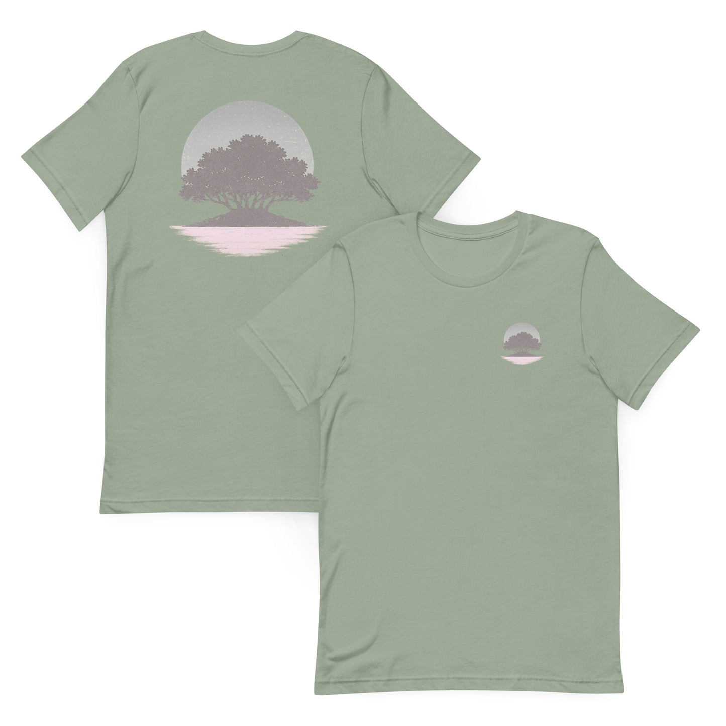 Silver Mangrove at Twilight - The Everyday Coastal Tee (Unisex Crew Neck)