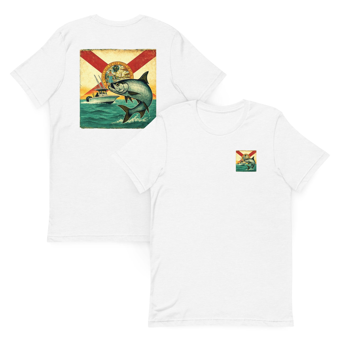 Weathered Snook Flag (Unisex t-shirt)