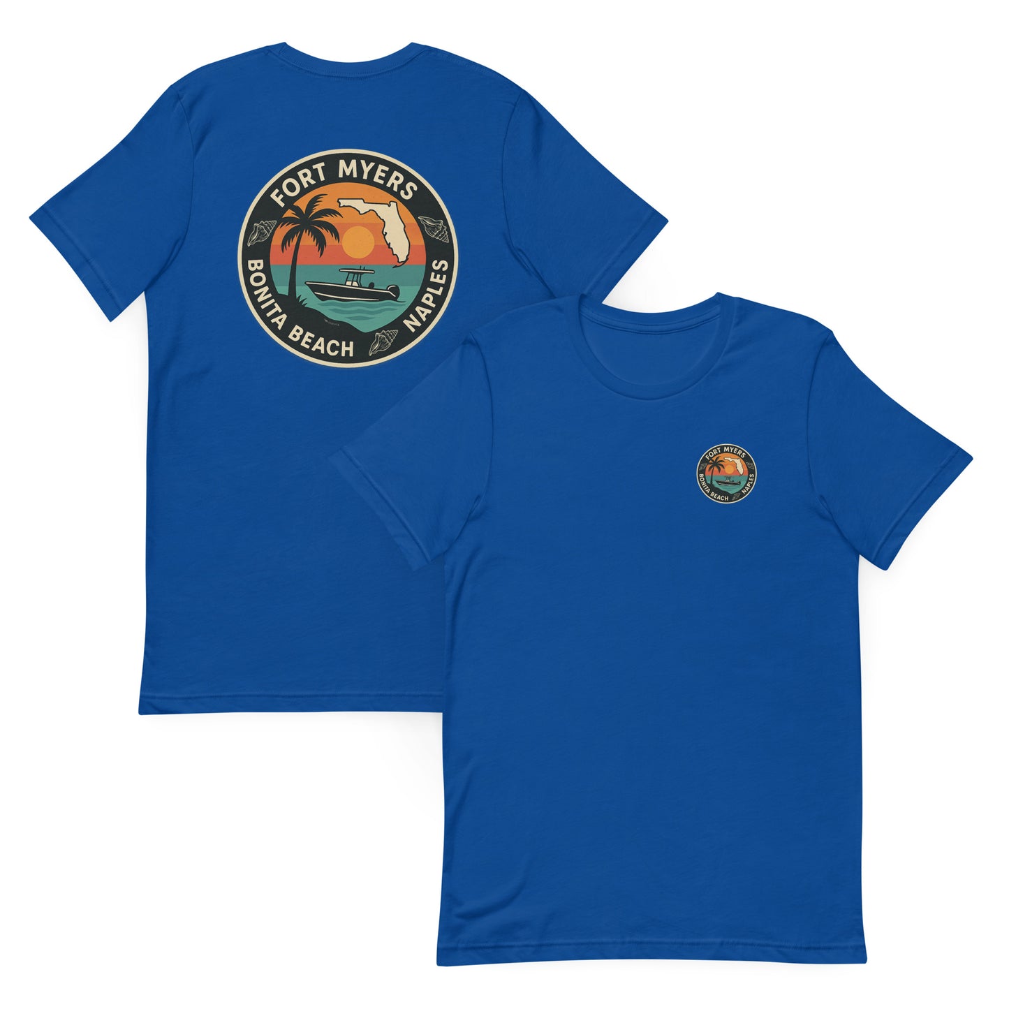 Southwest Florida Sunset Circle - The Everyday Coastal Tee (Unisex Crew Neck)le  (Unisex t-shirt)