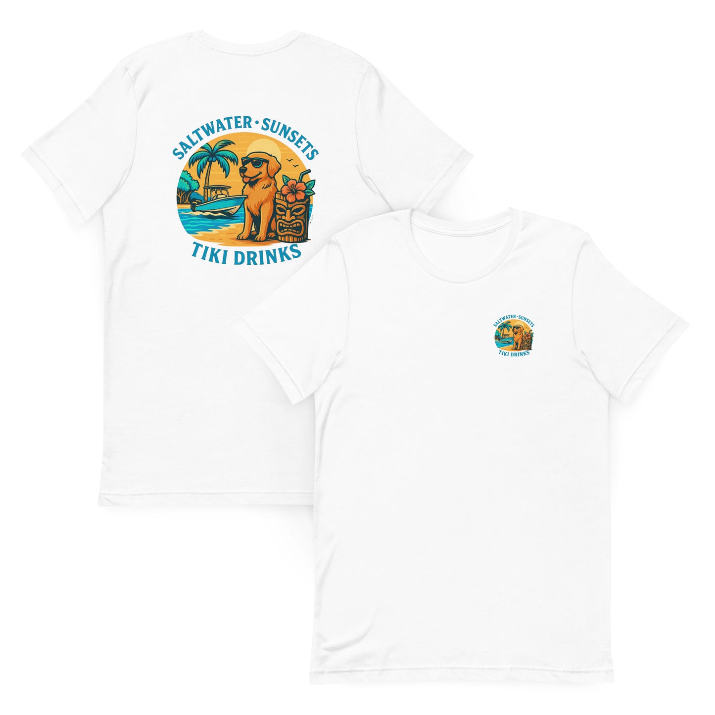 Saltwater Dog Days - The Everyday Coastal Tee (Unisex Crew Neck)