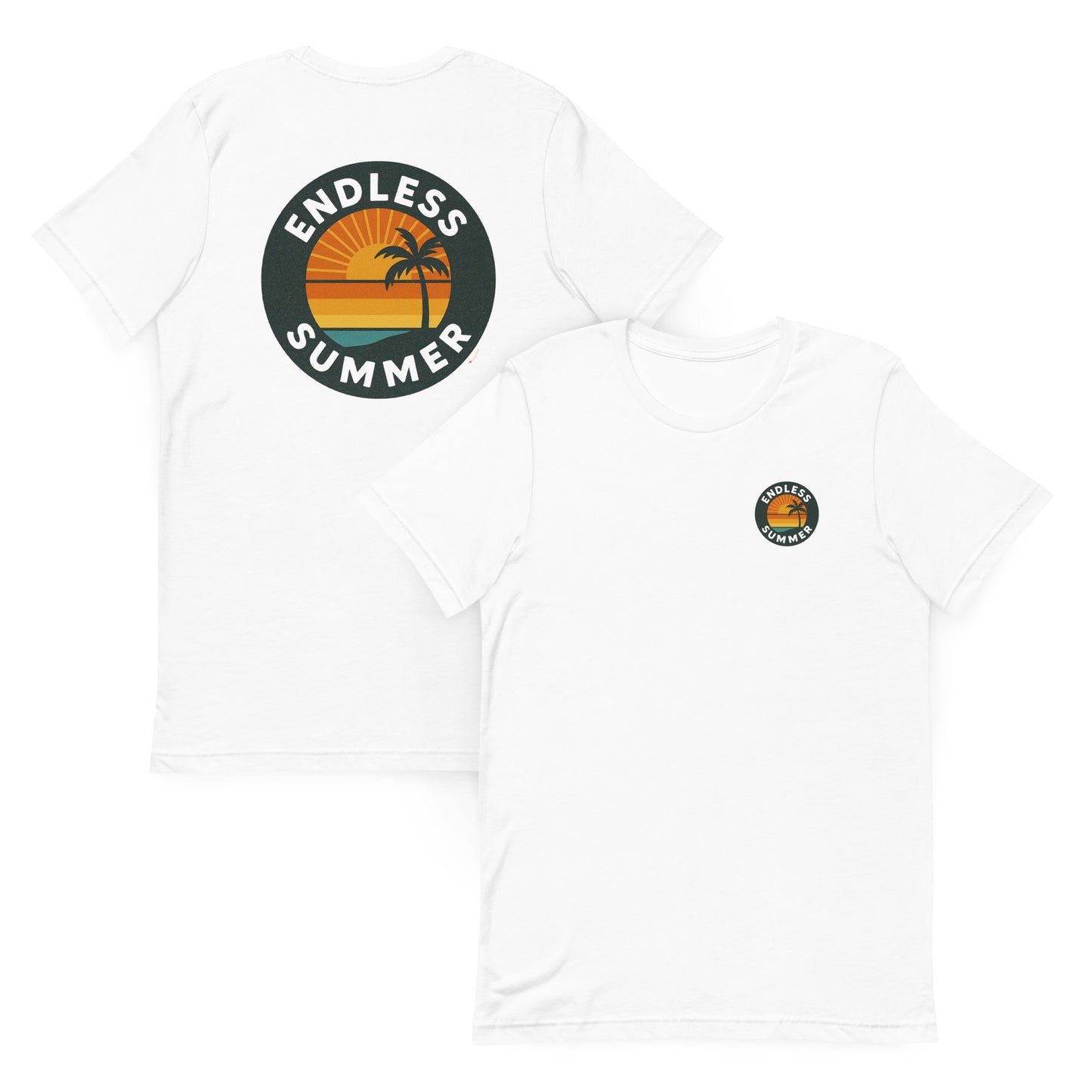 Endless Summer Retro Sun - The Everyday Coastal Tee (Unisex Crew Neck)