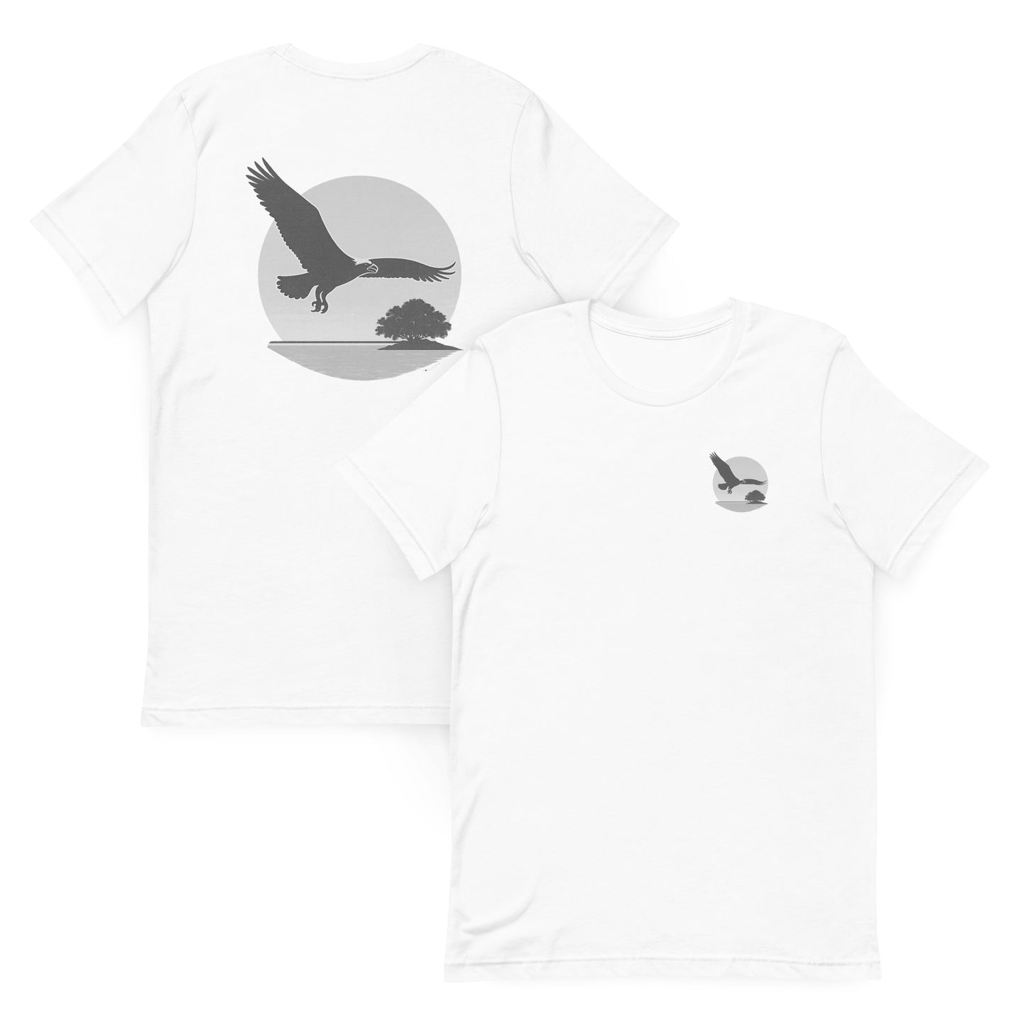Osprey at Sunset  Silver Edition – The Everyday Coastal Tee (Unisex Crew Neck)