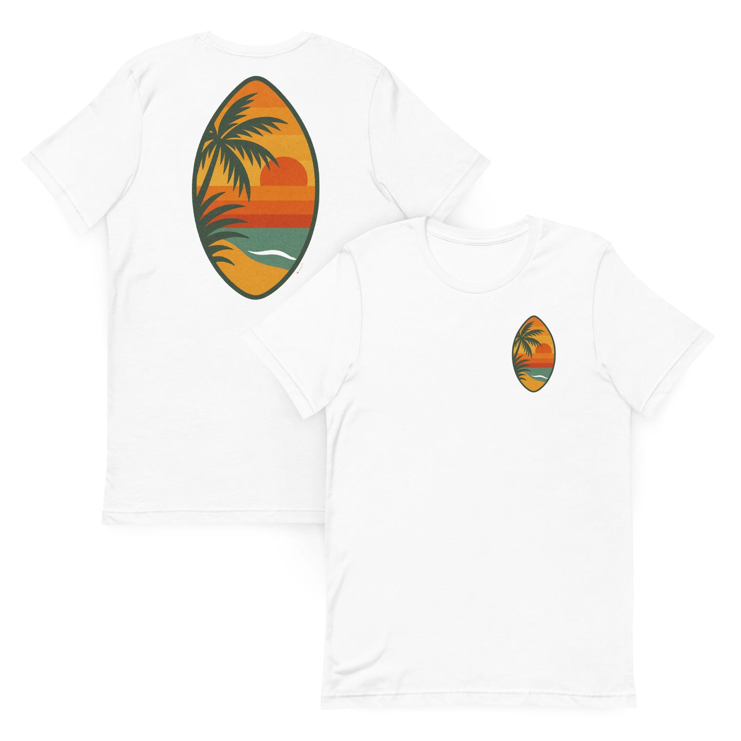 Surfside Sunset - The Everyday Coastal Tee (Unisex Crew Neck)
