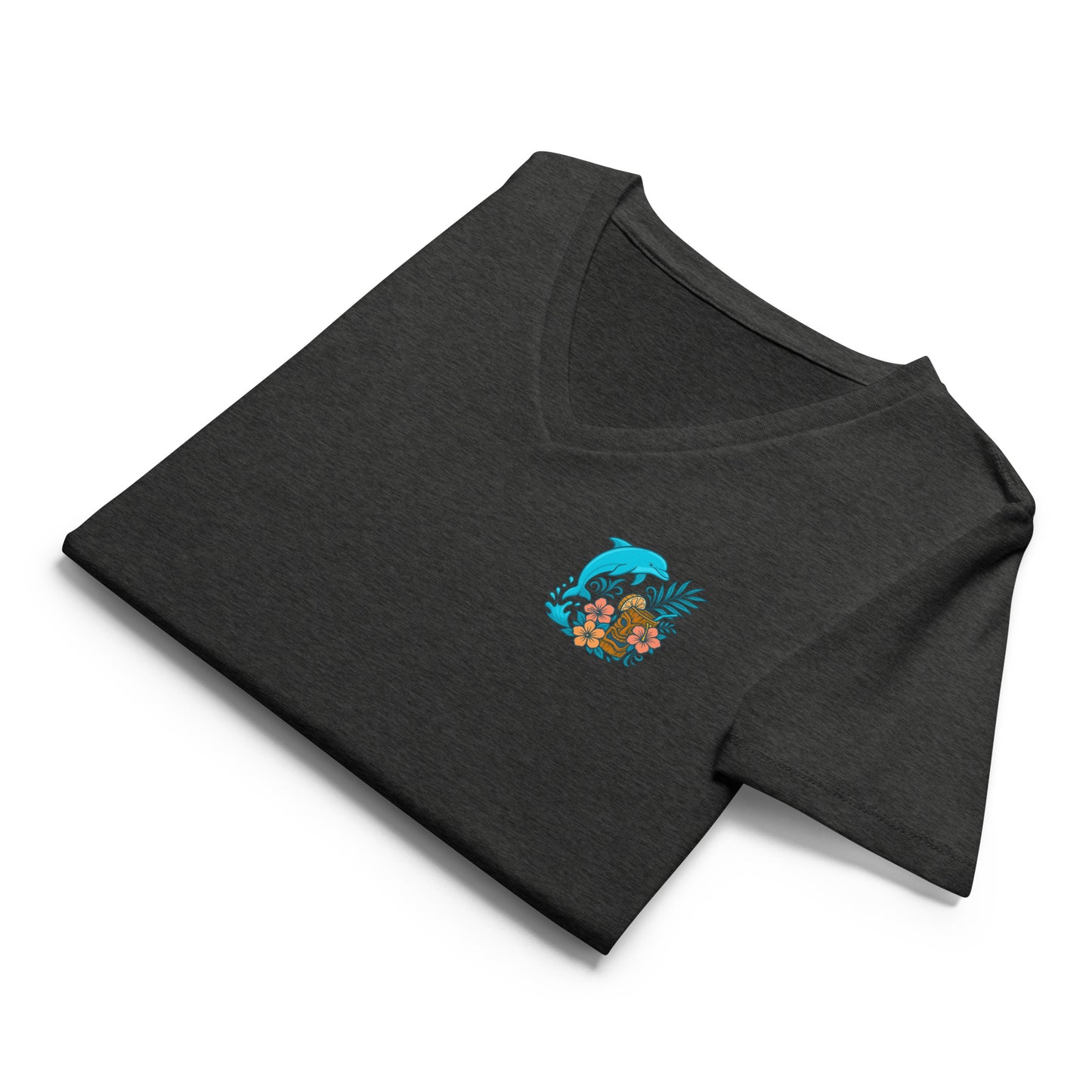 Island Dolphin Bloom (Women’s relaxed v-neck)
