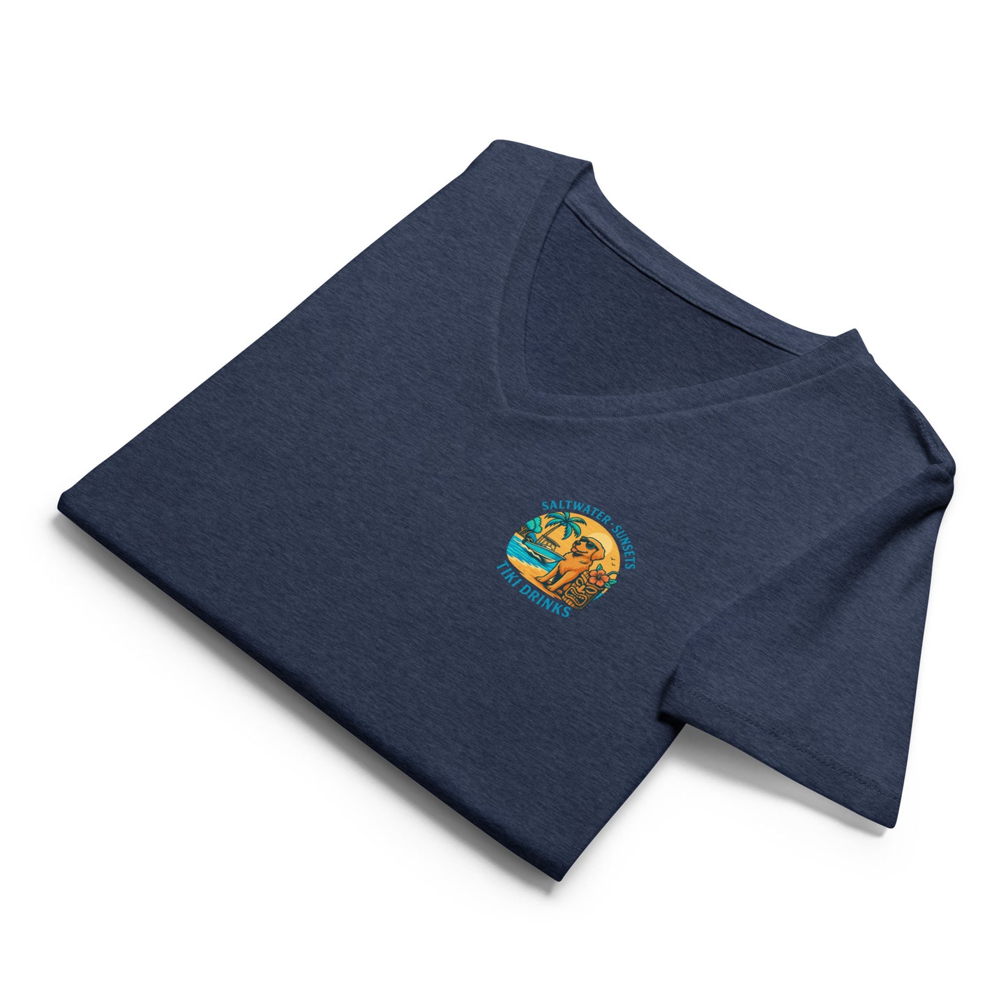 Saltwater Dog Days - Women’s Premier Coastal V-Neck