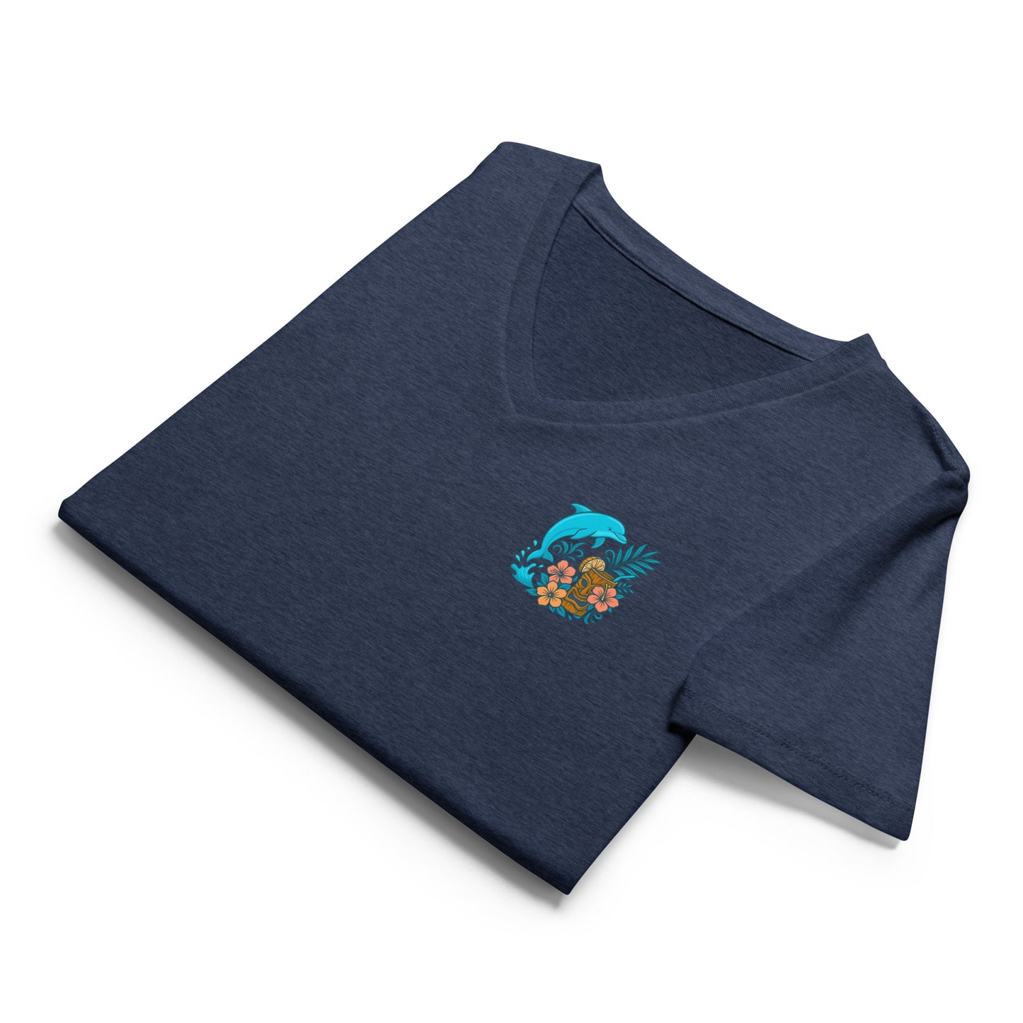 Island Dolphin Bloom (Women’s relaxed v-neck)