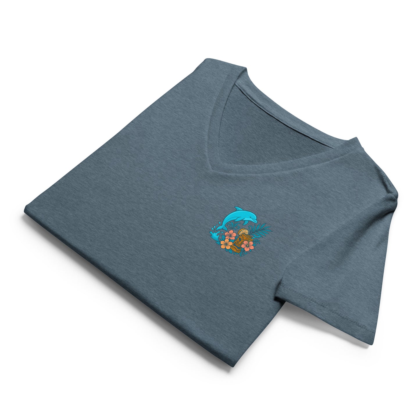 Island Dolphin Bloom (Women’s relaxed v-neck)