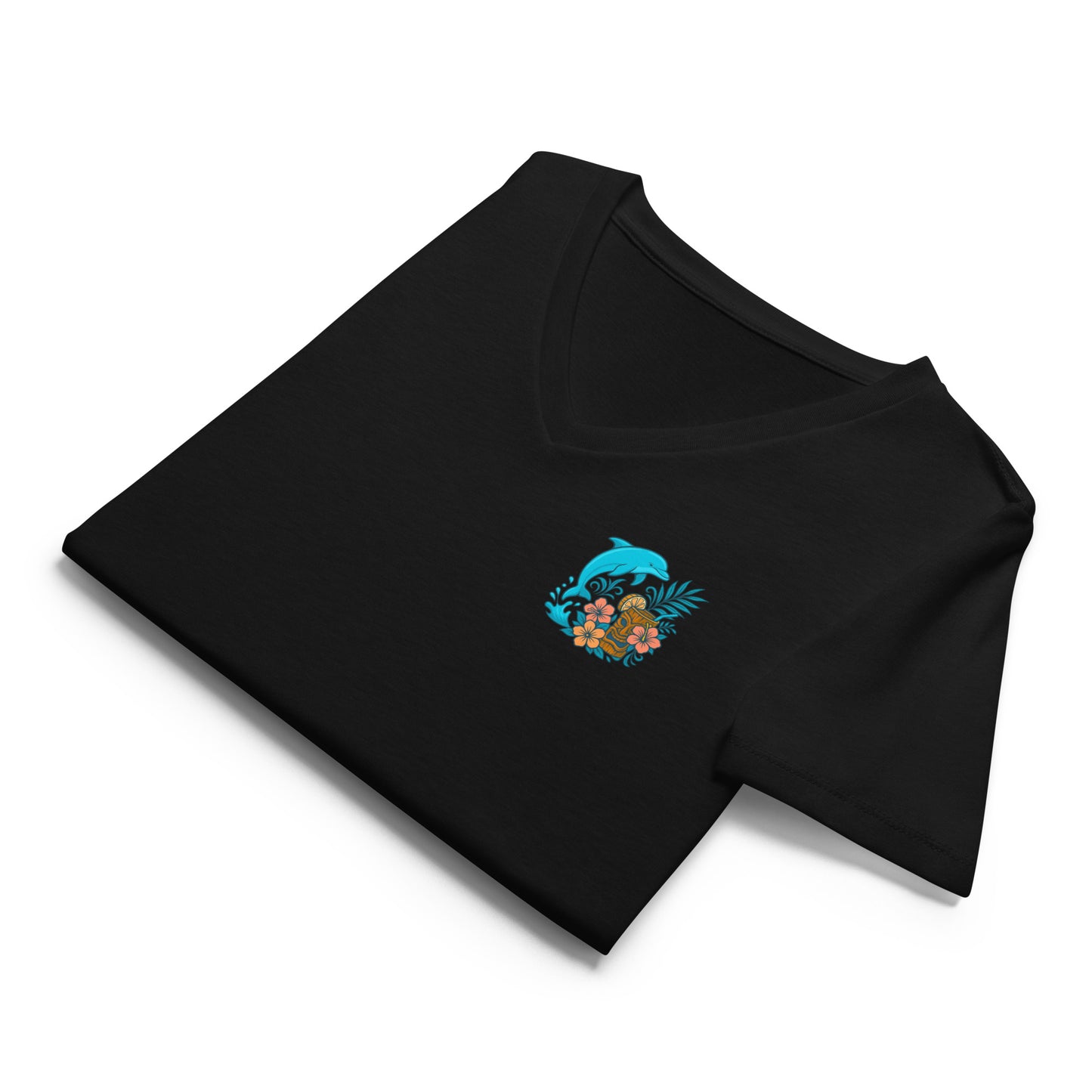 Island Dolphin Bloom (Women’s relaxed v-neck)